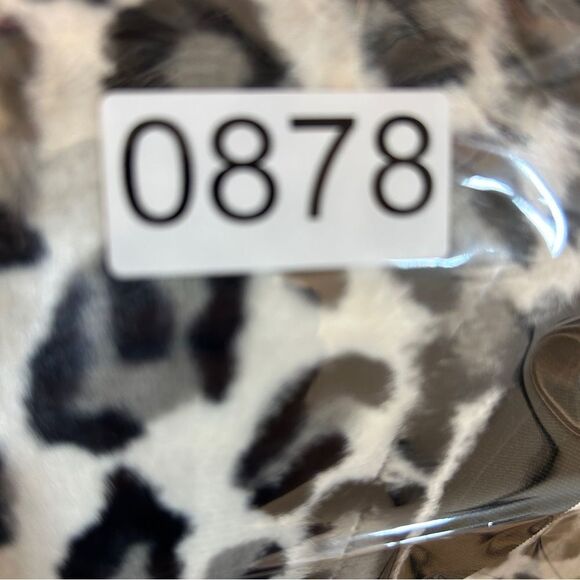 HENRI BENDEL LADIES VEST XS BLACK WHITE GREY VTG FAUX fur animal print 90s - Picture 9 of 10